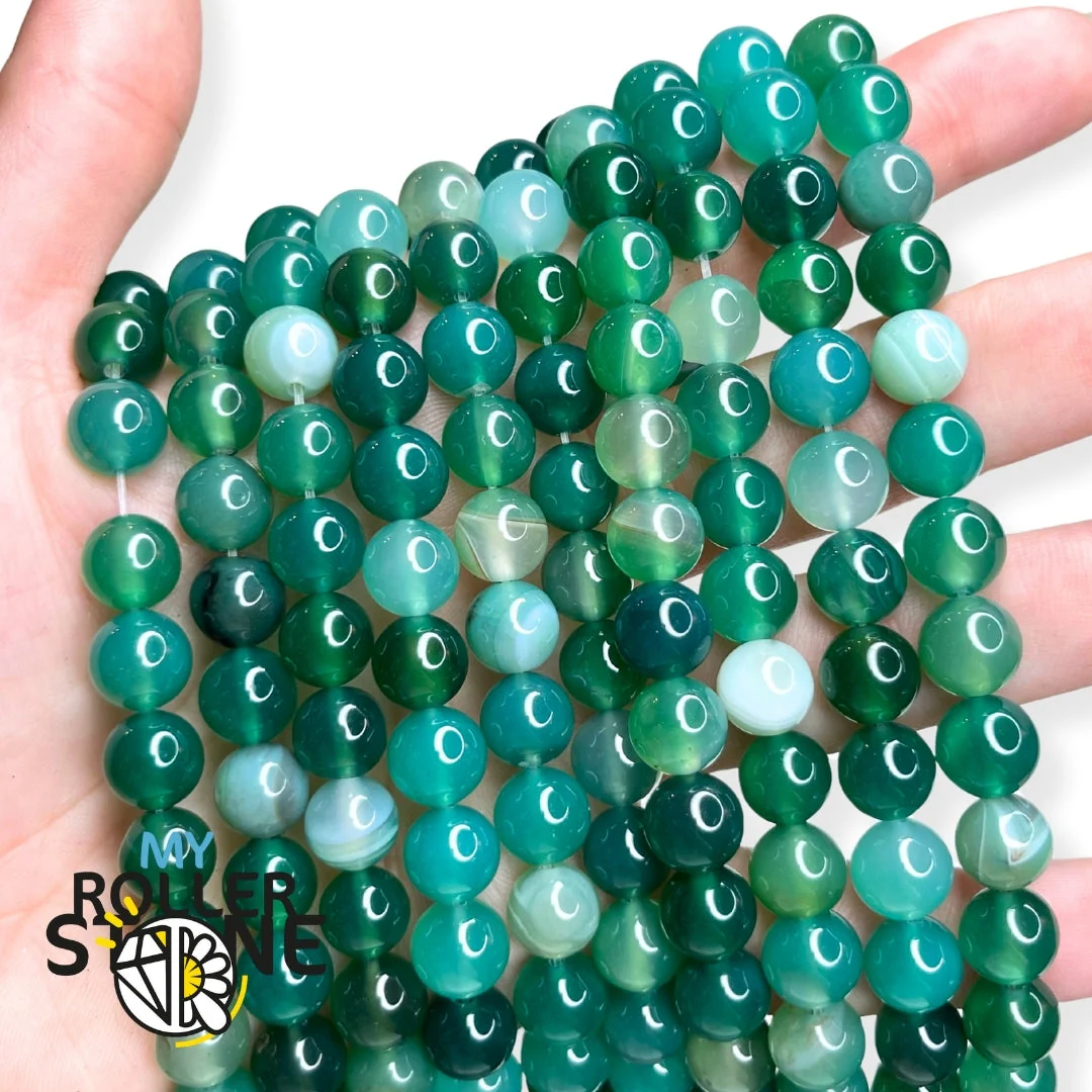 Perle Agate verte