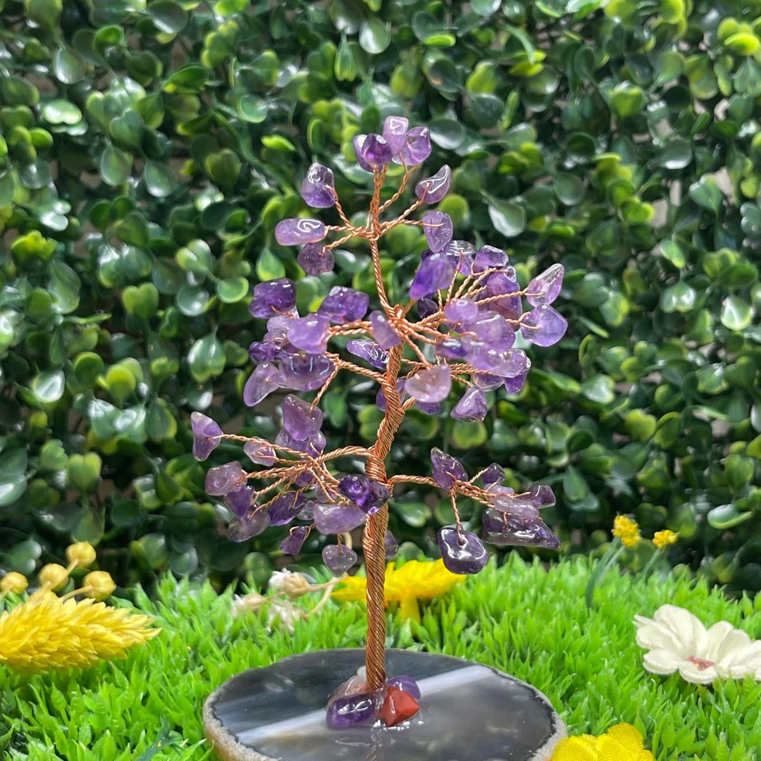Arbre de Vie Améthyste avec Agate