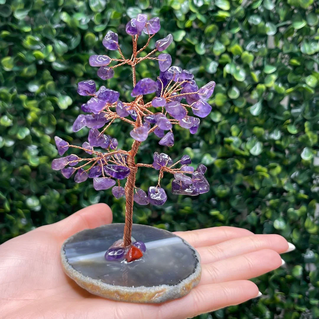 Arbre de Vie Améthyste avec Agate - Image 2