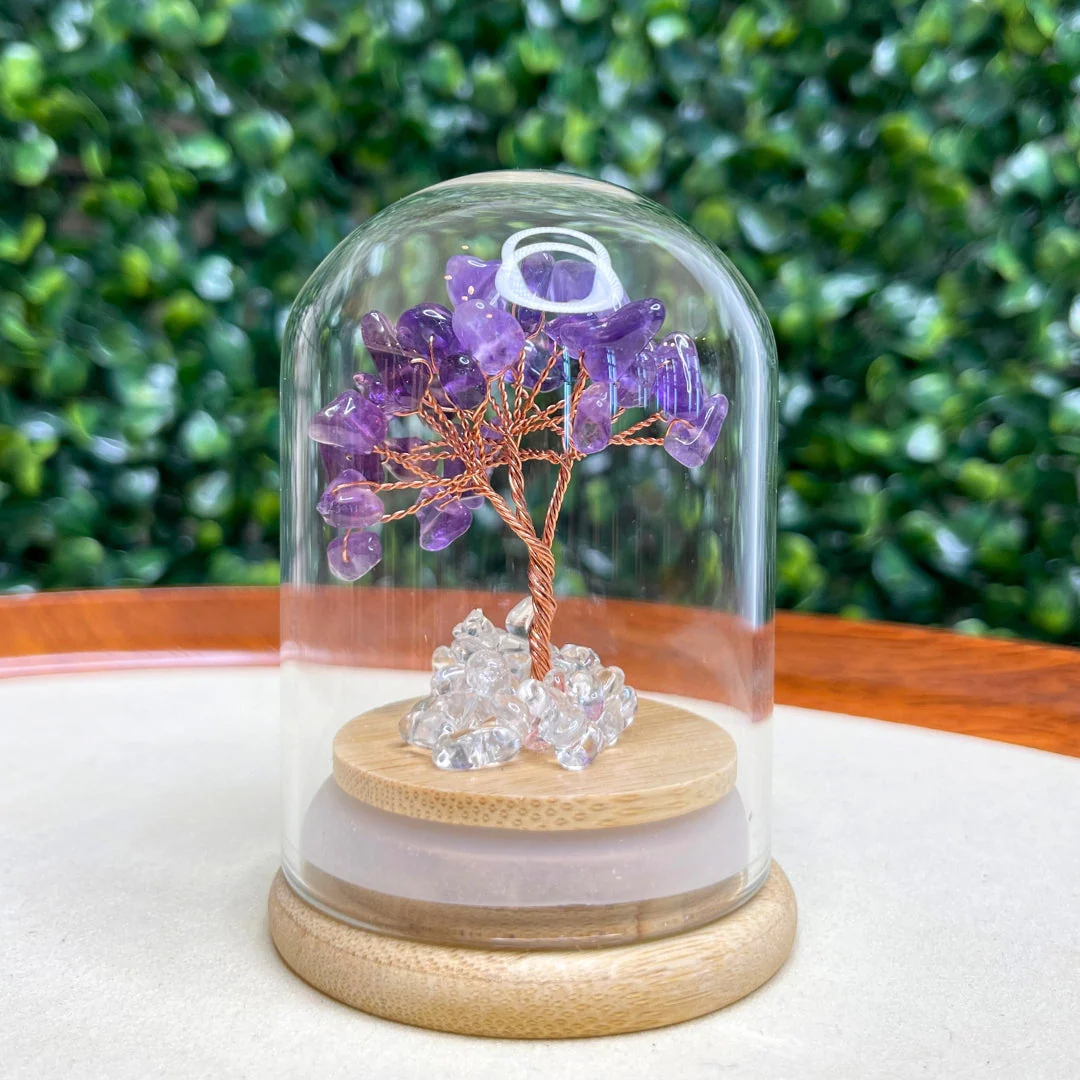 Arbre Améthyste sous cloche - Image 3