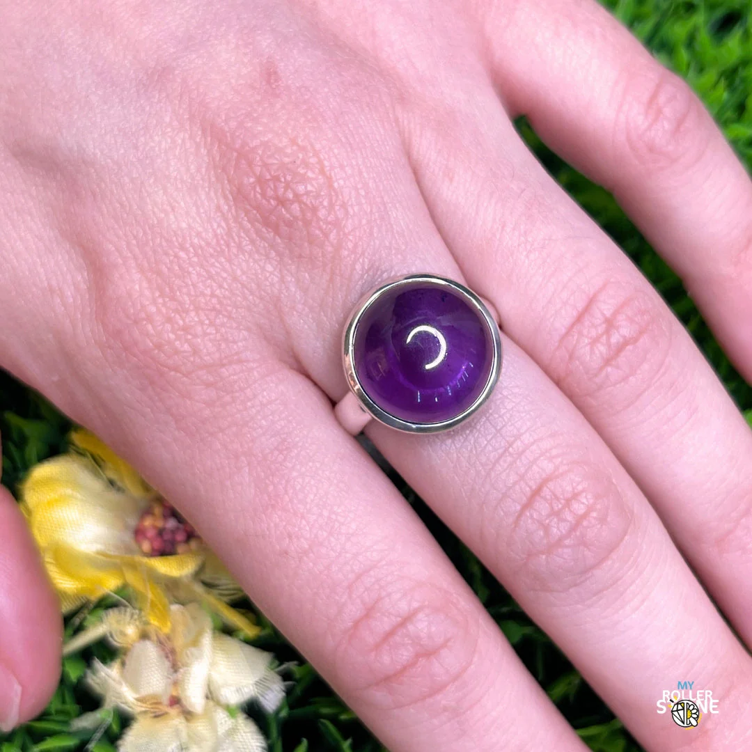 Bague Argent 925 Améthyste #120 - Image 2
