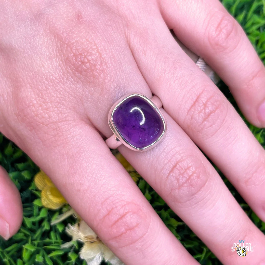 Bague Argent 925 Améthyste #121 - Image 2