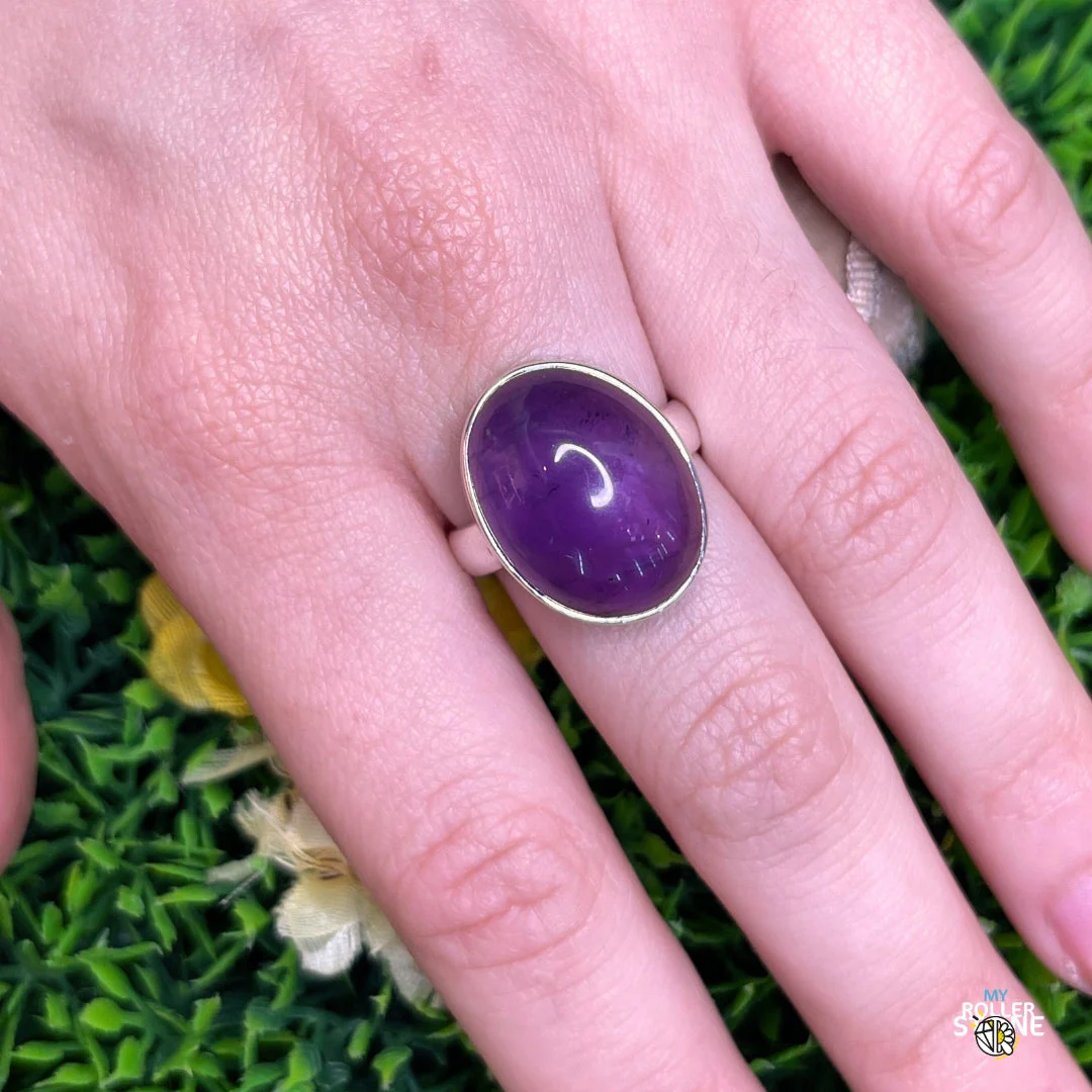 Bague Argent 925 Améthyste #122 - Image 2