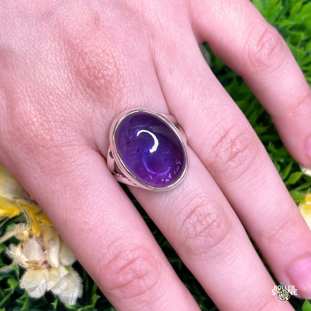 Bague Argent 925 Améthyste #123 - Image 2