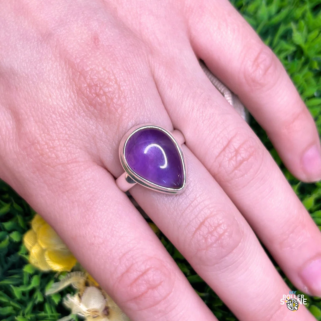 Bague Argent 925 Améthyste #124 - Image 2