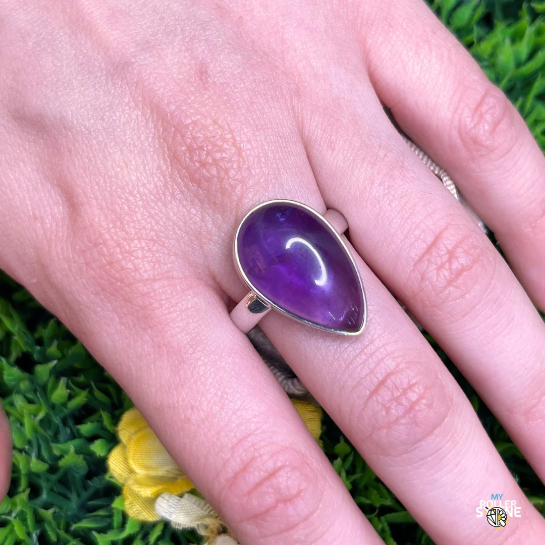 Bague Argent 925 Améthyste #128 - Image 2