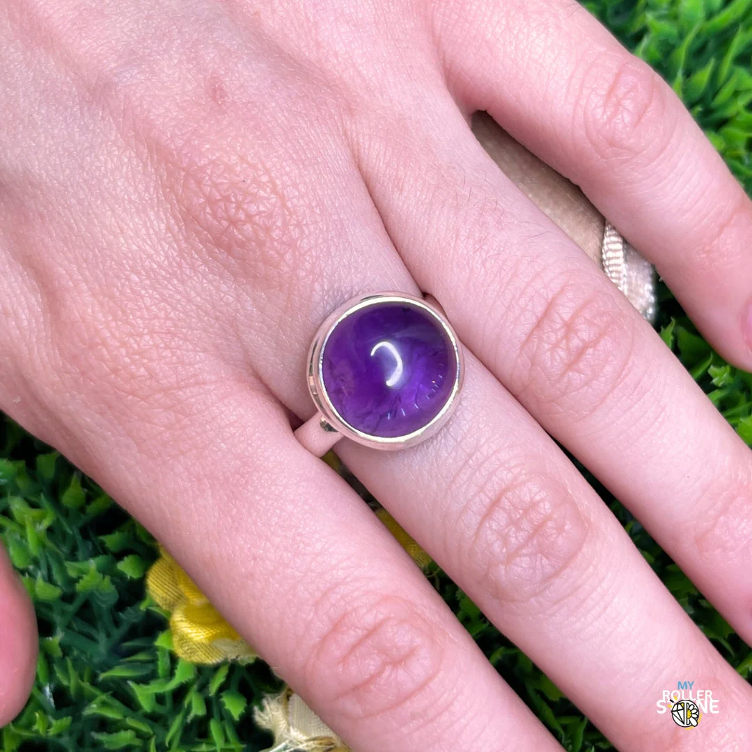 Bague Argent 925 Améthyste #129 - Image 2