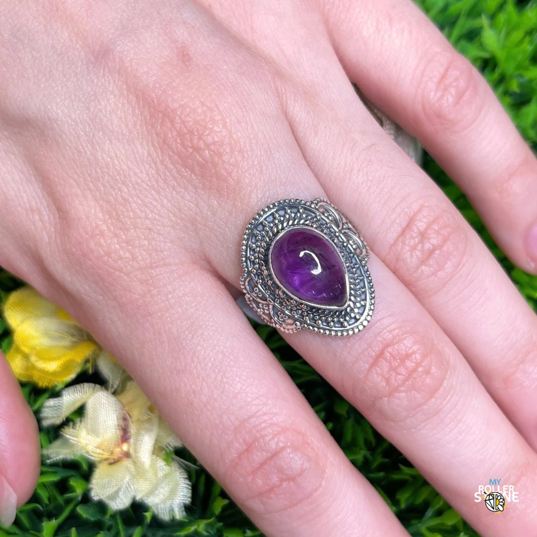 Bague Argent 925 Améthyste #150 - Image 2