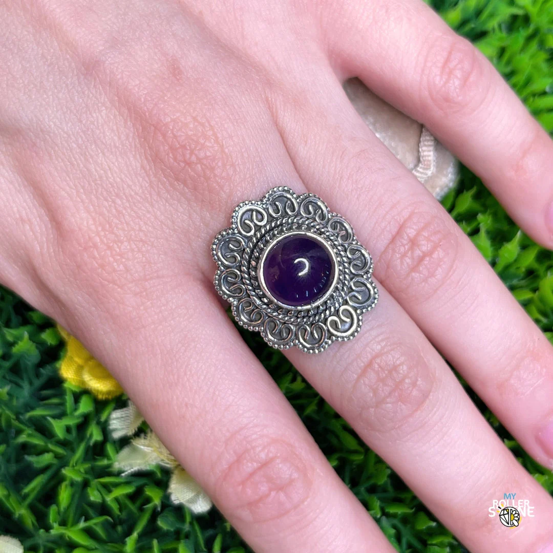 Bague Argent 925 Améthyste #157 - Image 2
