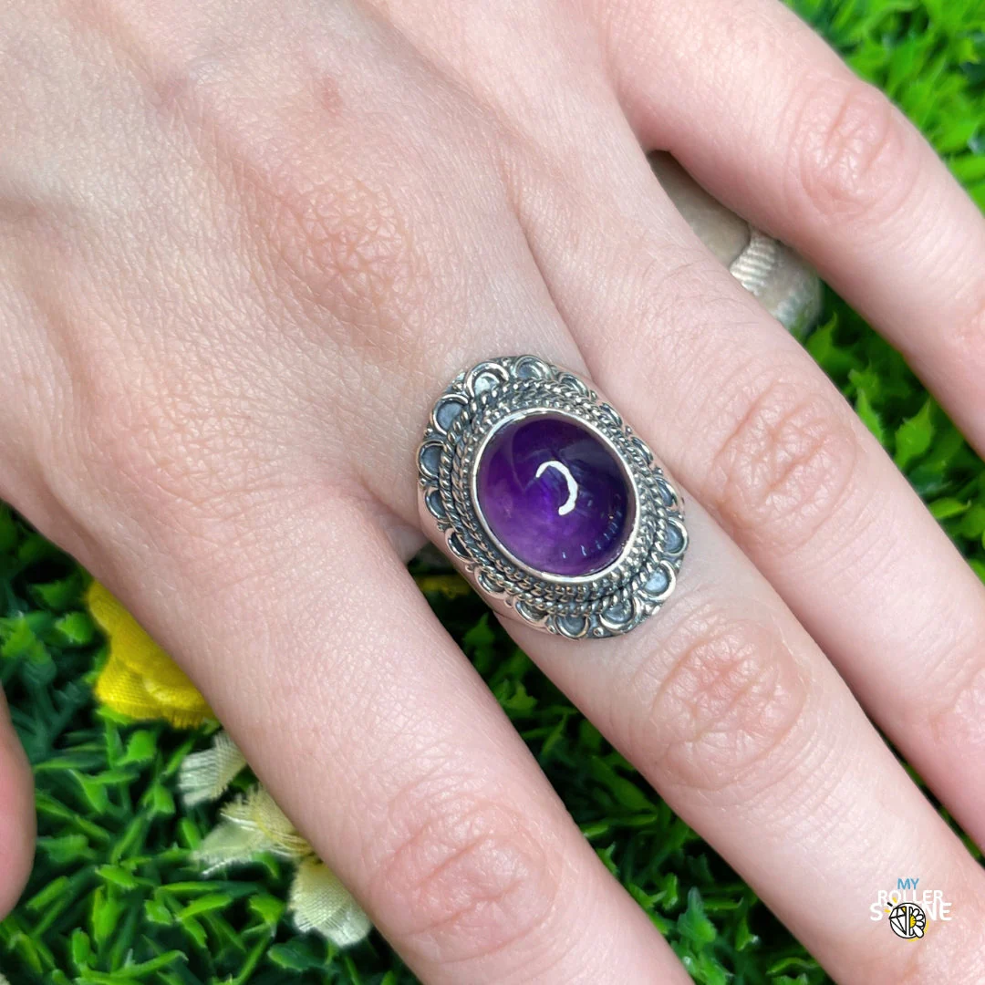 Bague Argent 925 Améthyste #158 - Image 2