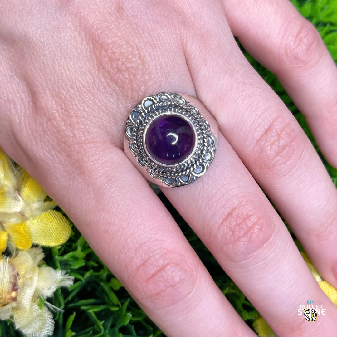 Bague Argent 925 Améthyste #163 - Image 2