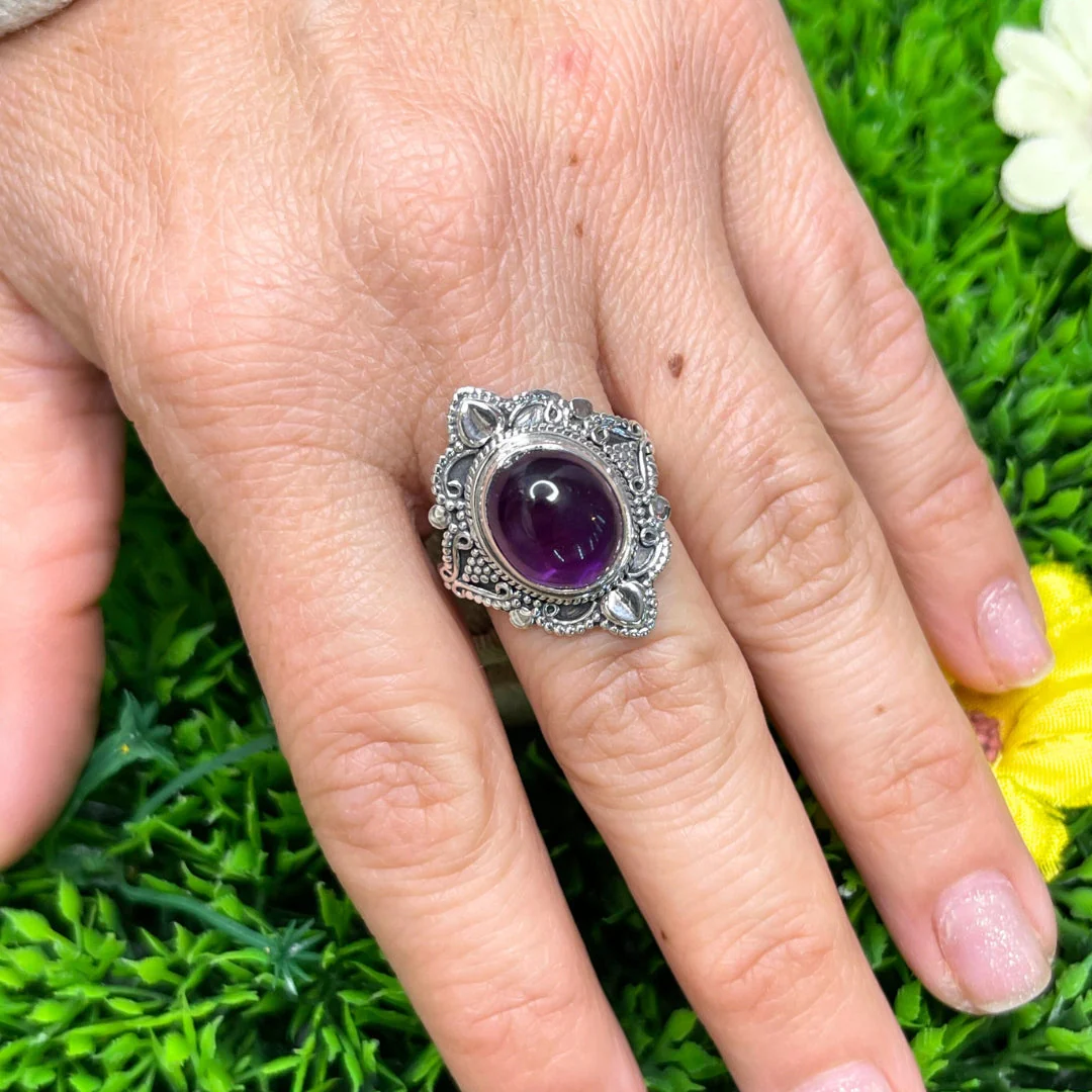 Bague Argent 925 Améthyste #17 - Image 2