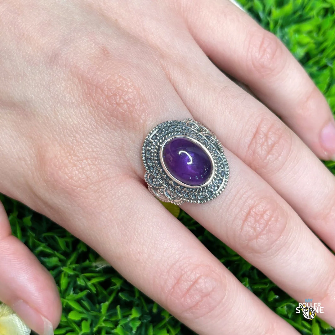 Bague Argent 925 Améthyste #171 - Image 2