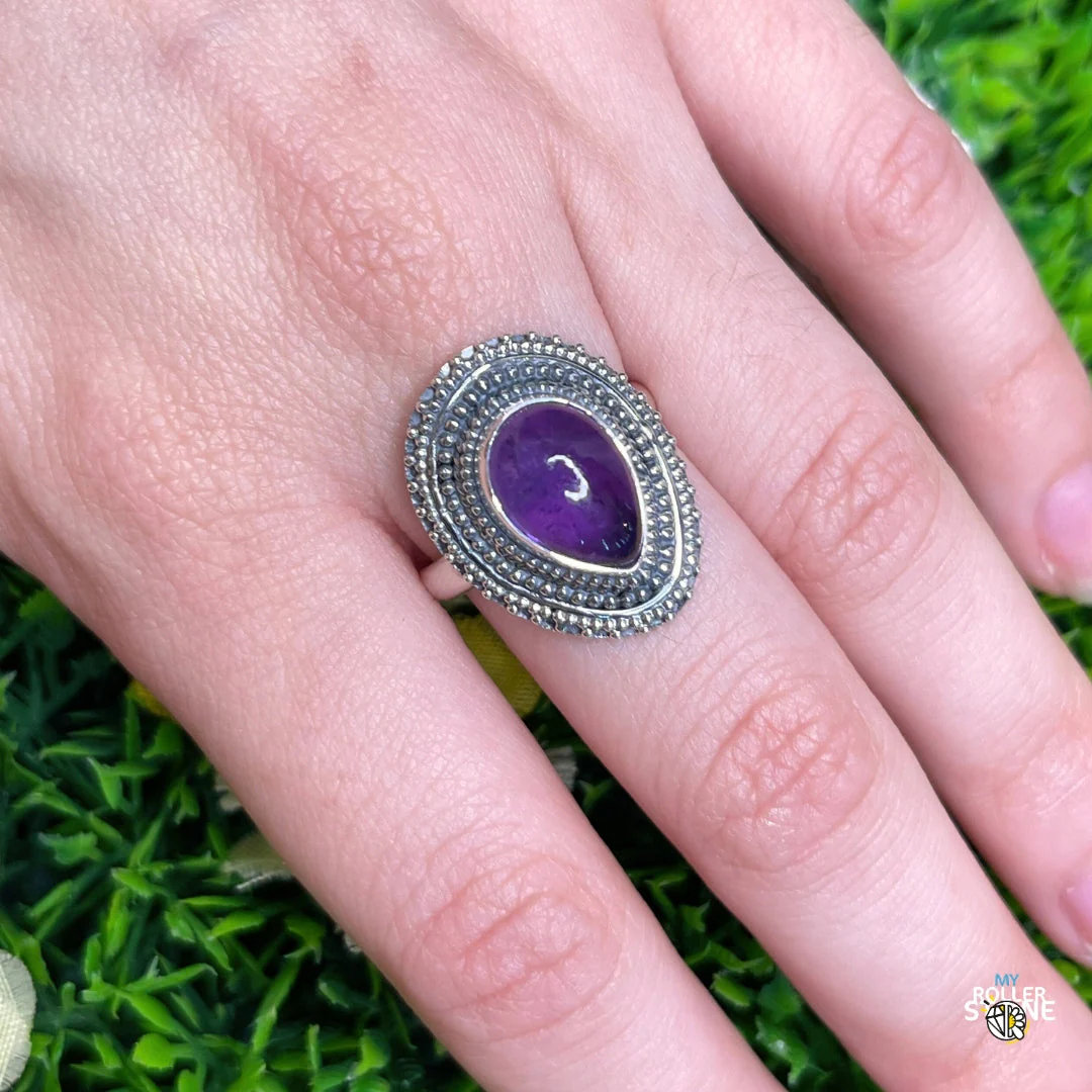 Bague Argent 925 Améthyste #173 - Image 2