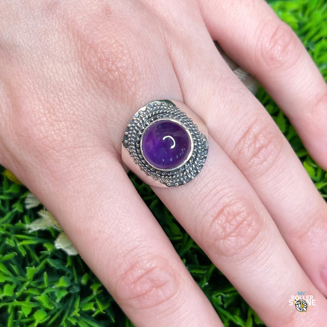Bague Argent 925 Améthyste #177 - Image 2