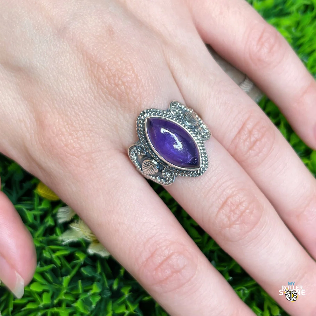 Bague Argent 925 Améthyste #178 - Image 2