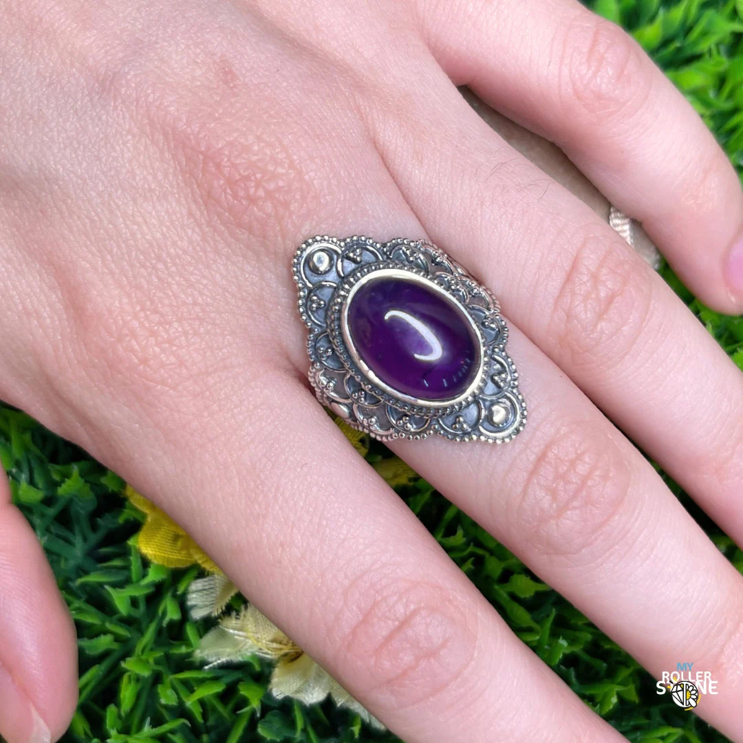 Bague Argent 925 Améthyste #179 - Image 2