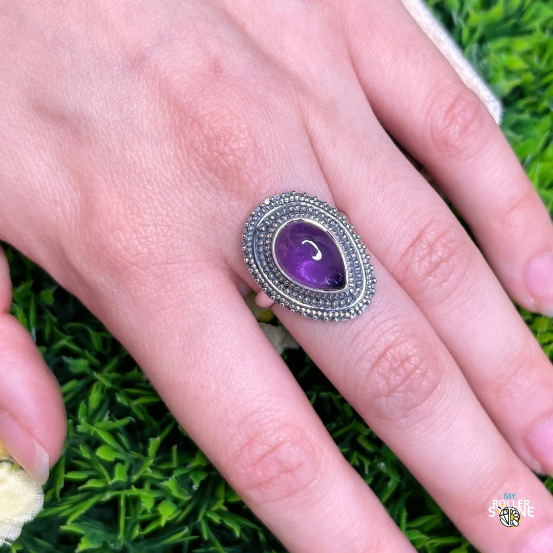 Bague Argent 925 Améthyste #181 - Image 2