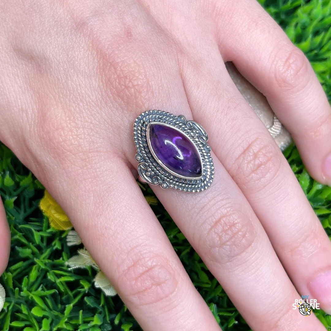 Bague Argent 925 Améthyste #185 - Image 2