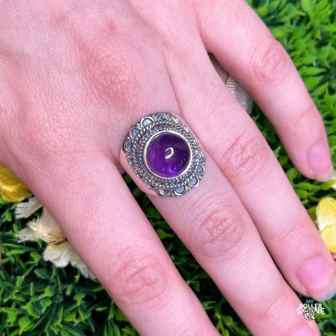Bague Argent 925 Améthyste #189 - Image 2