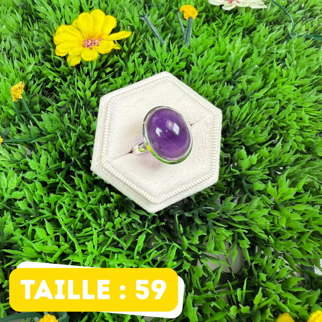 Bague Argent 925 Améthyste #203