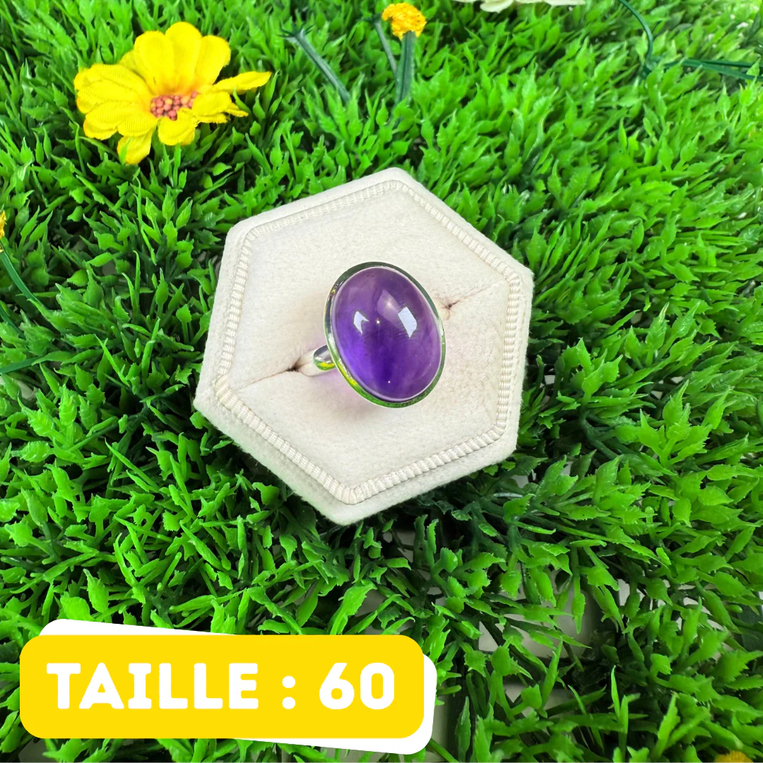 Bague Argent 925 Améthyste #212