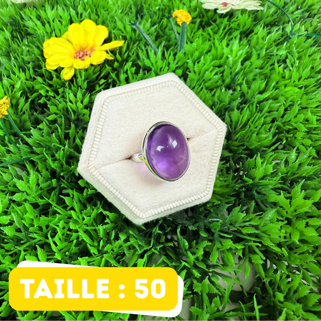 Bague Argent 925 Améthyste #220