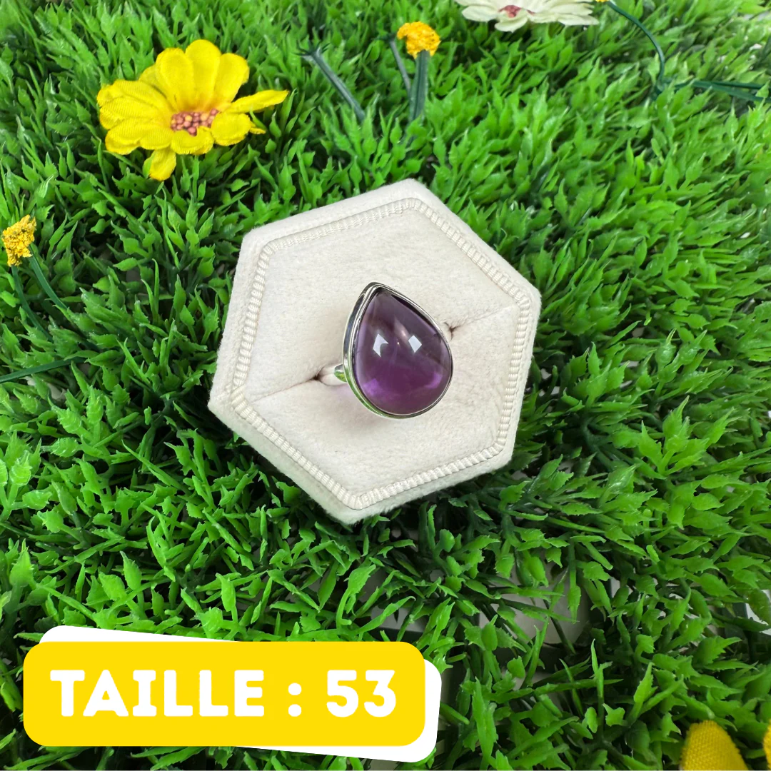 Bague Argent 925 Améthyste #224