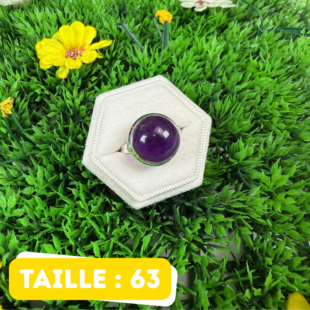 Bague Argent 925 Améthyste #226