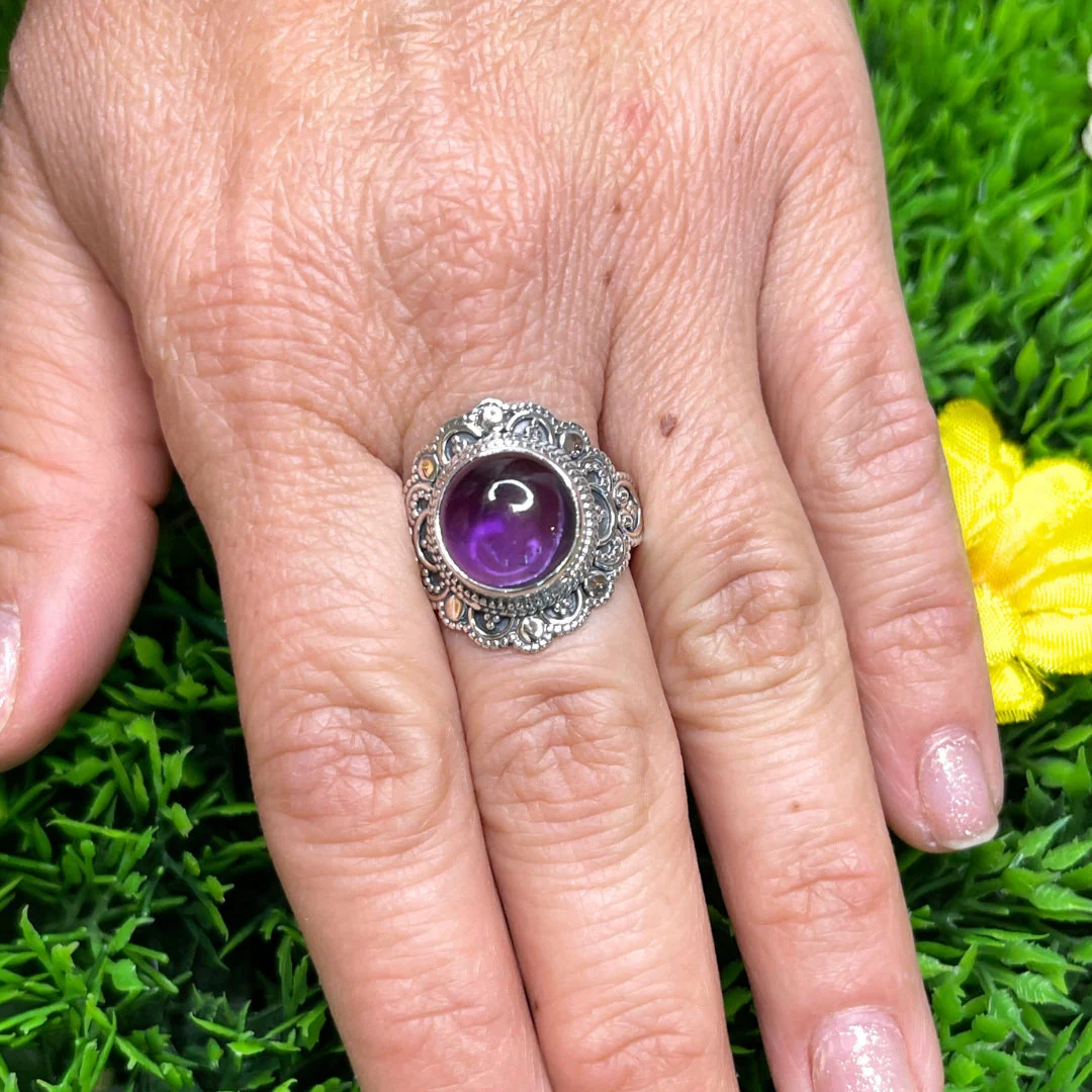 Bague Argent 925 Améthyste #23 - Image 2