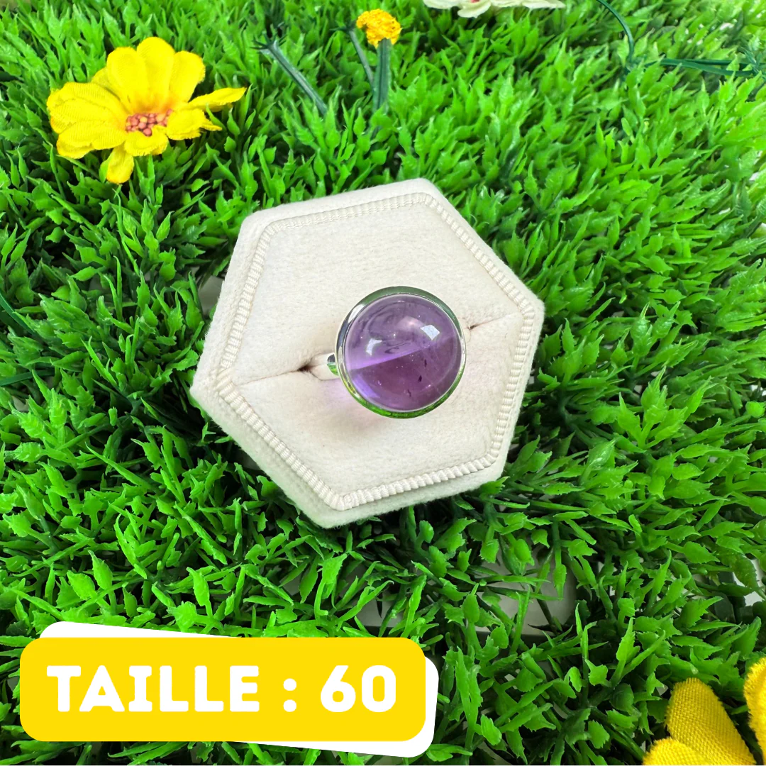 Bague Argent 925 Améthyste #230