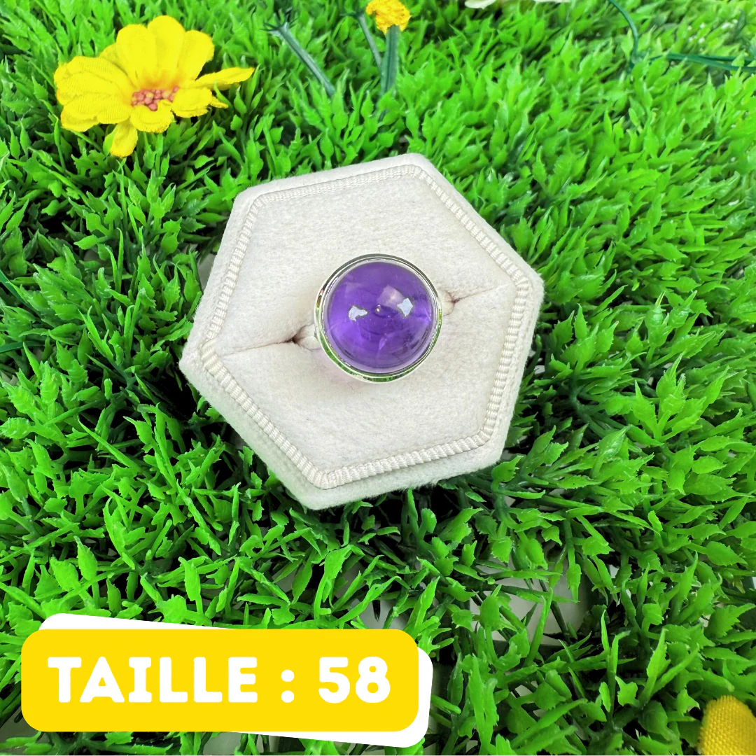 Bague Argent 925 Améthyste #234