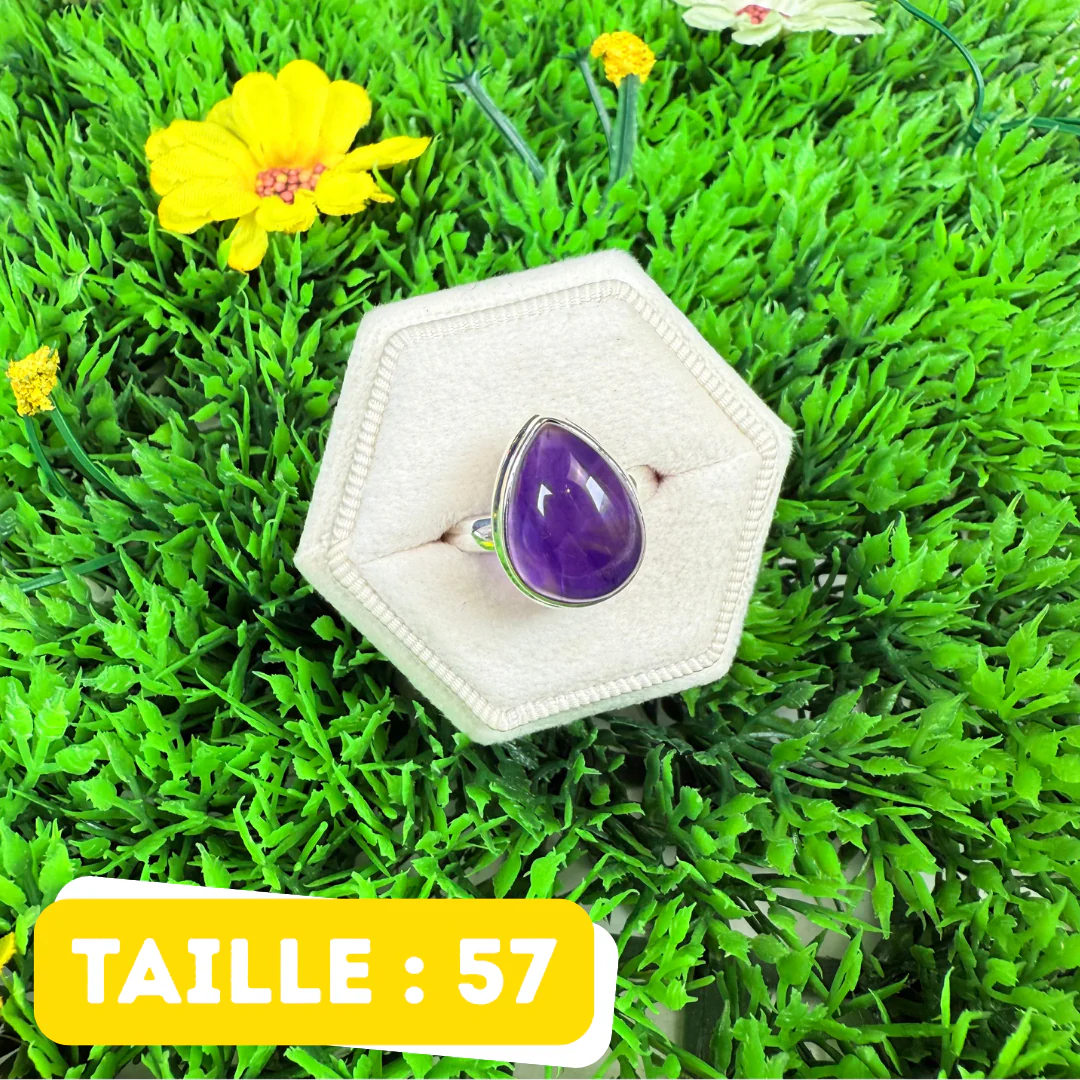 Bague Argent 925 Améthyste #238