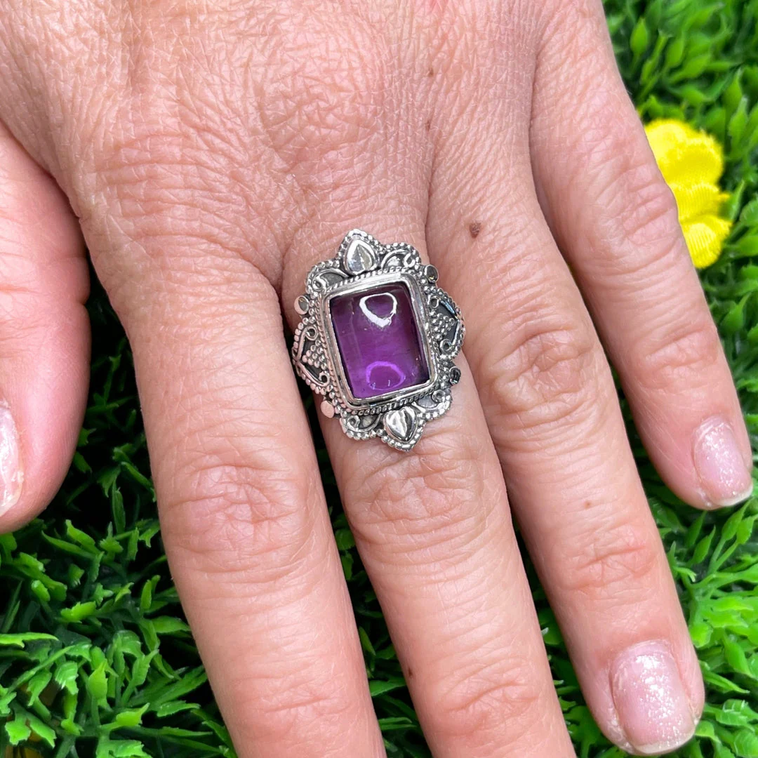 Bague Argent 925 Améthyste #24 - Image 2