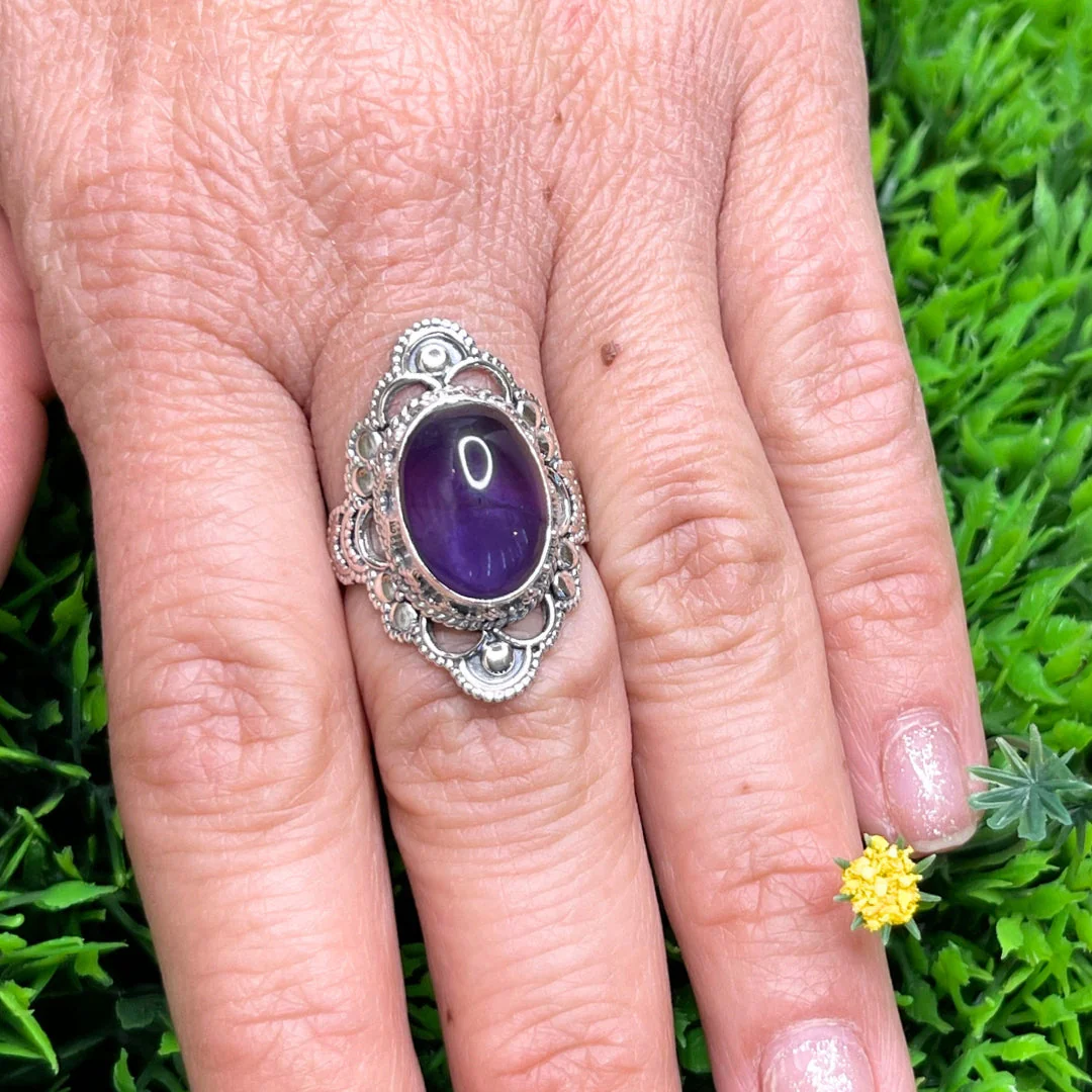 Bague Argent 925 Améthyste #29 - Image 2