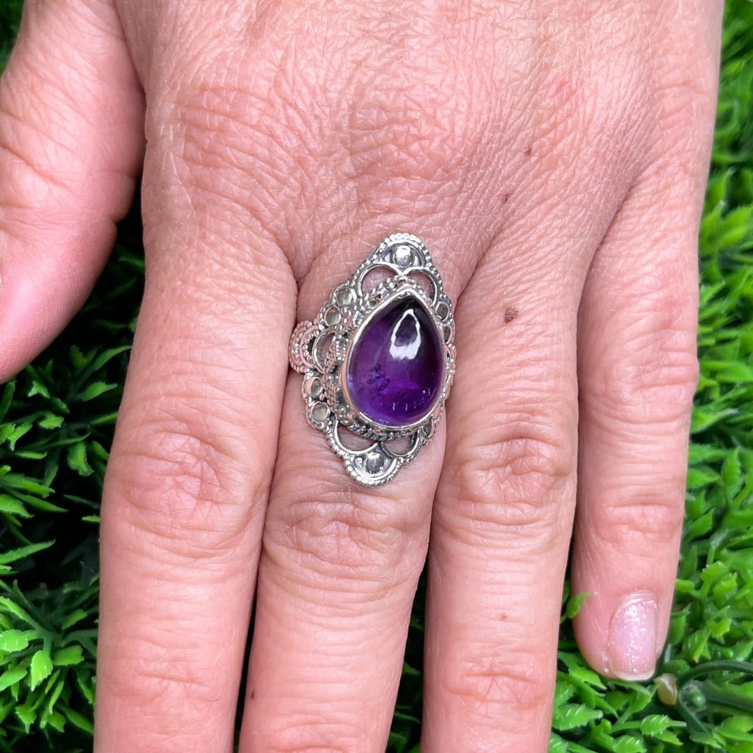 Bague Argent 925 Améthyste #31 - Image 2
