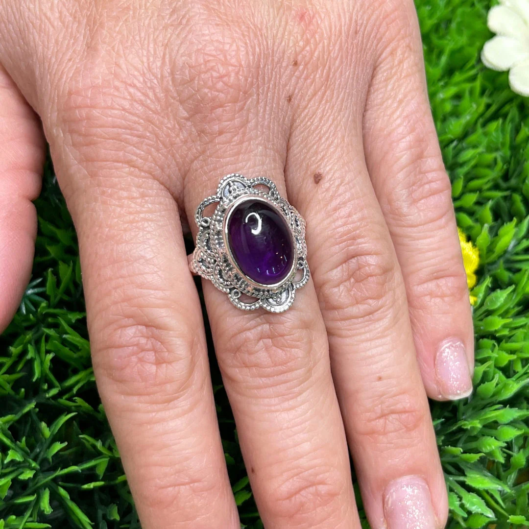 Bague Argent 925 Améthyste #32 - Image 2