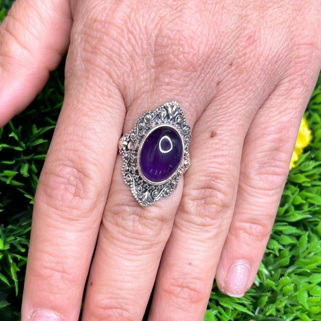 Bague Argent 925 Améthyste #34 - Image 2
