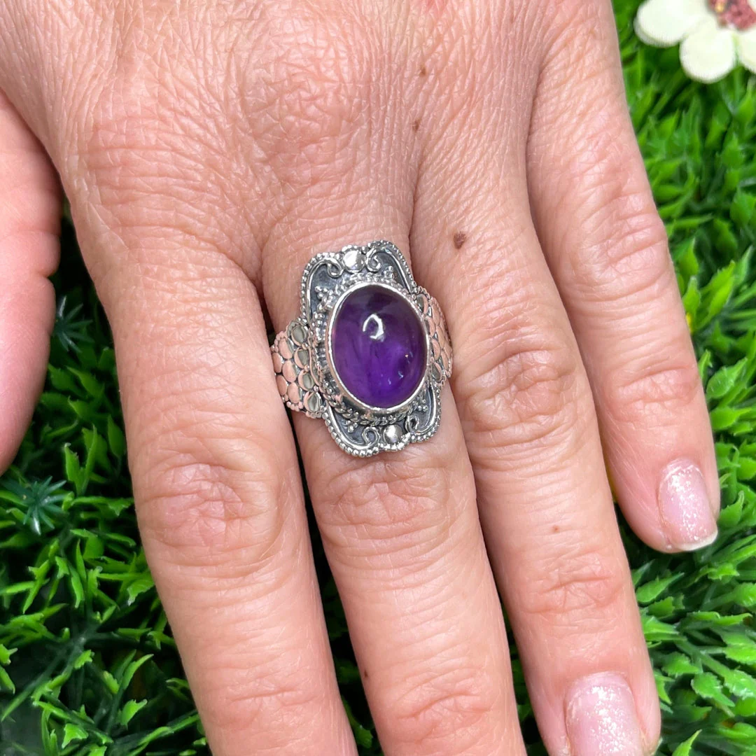 Bague Argent 925 Améthyste #38 - Image 2
