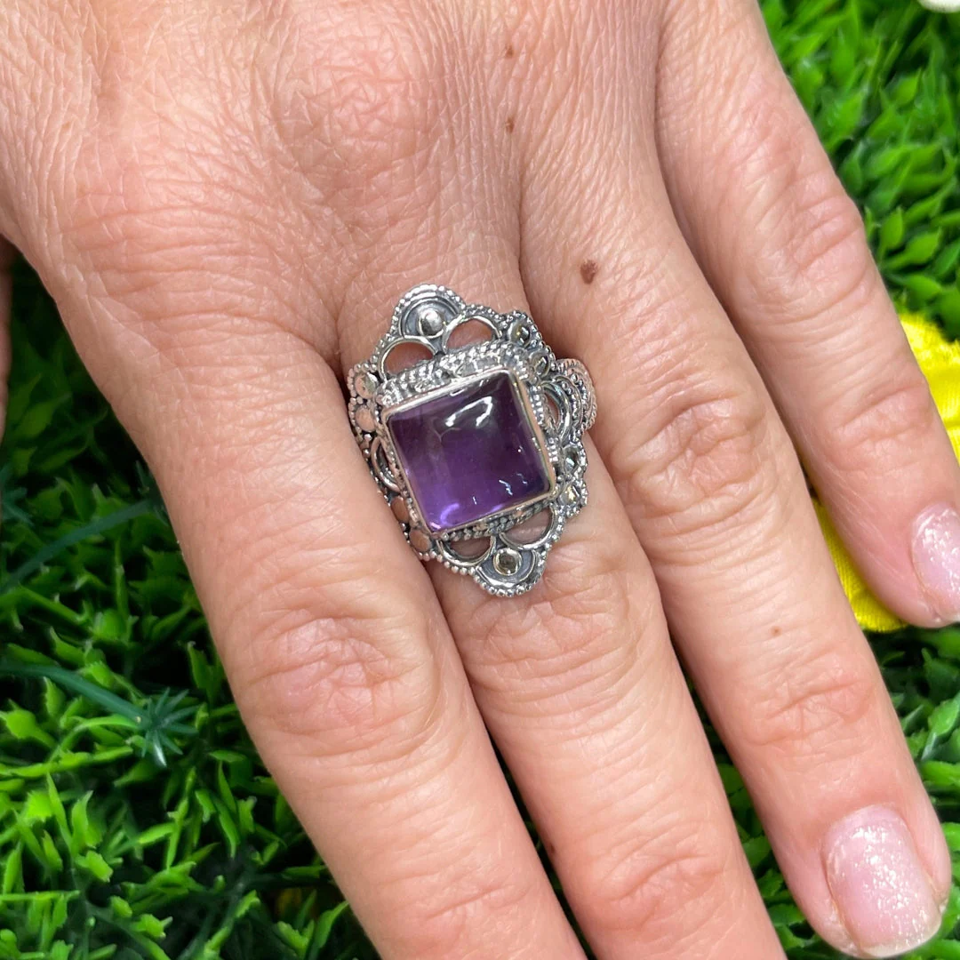 Bague Argent 925 Améthyste #42 - Image 2