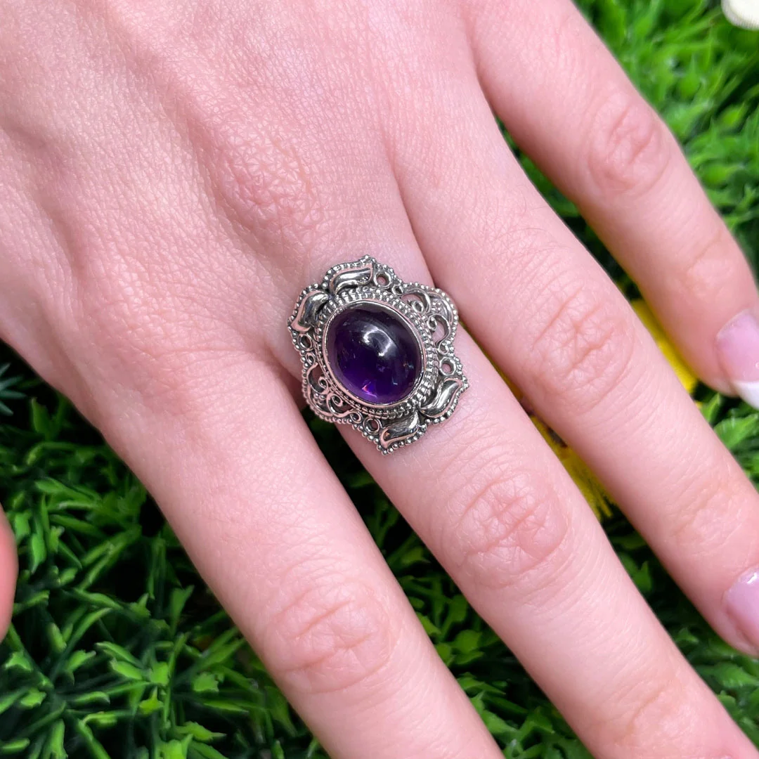 Bague Argent 925 Améthyste #45 - Image 2