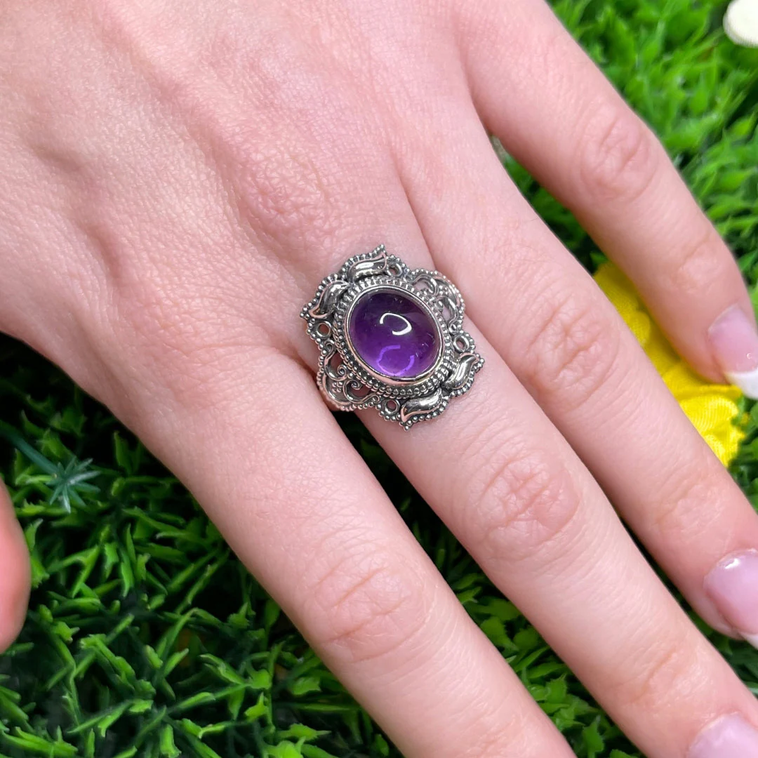 Bague Argent 925 Améthyste #47 - Image 2