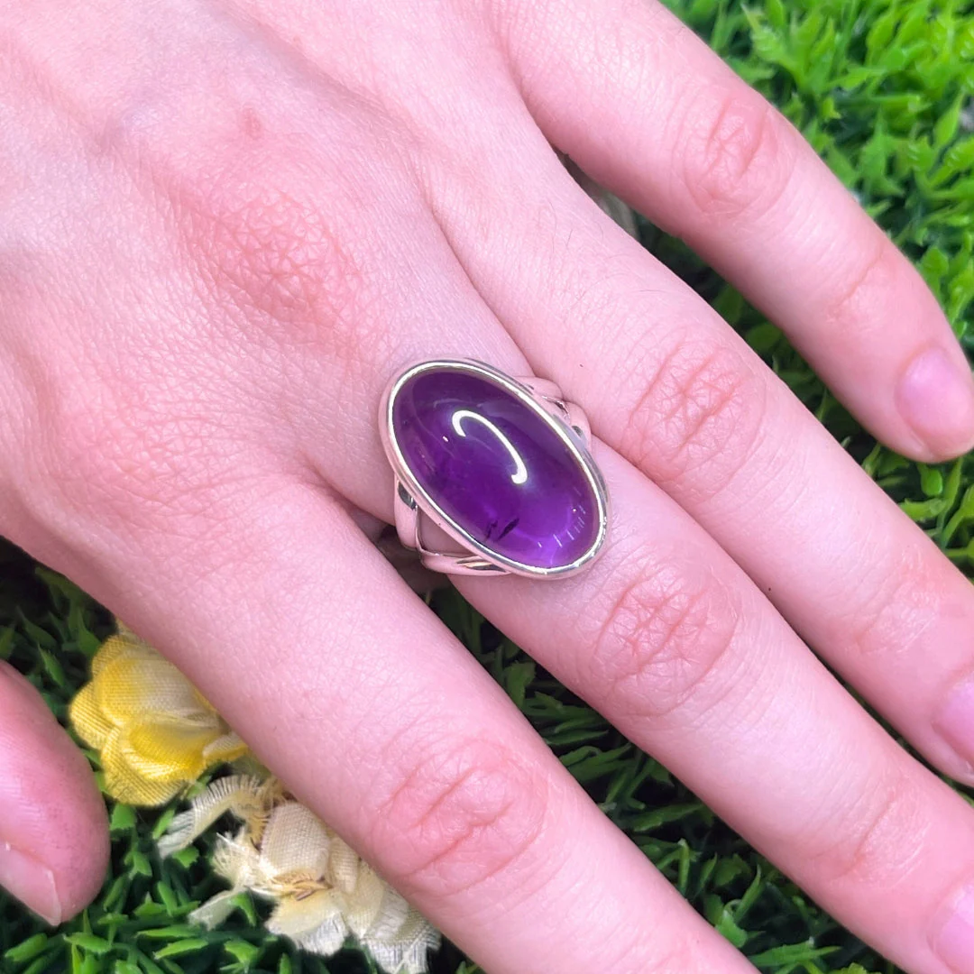 Bague Argent 925 Améthyste #62 - Image 2