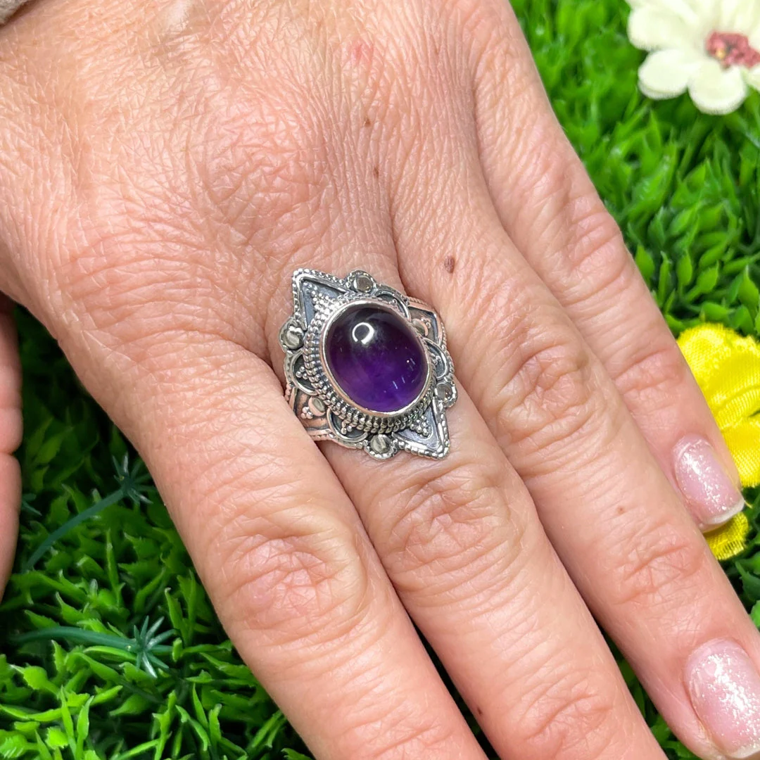 Bague Argent 925 Améthyste #8 - Image 2