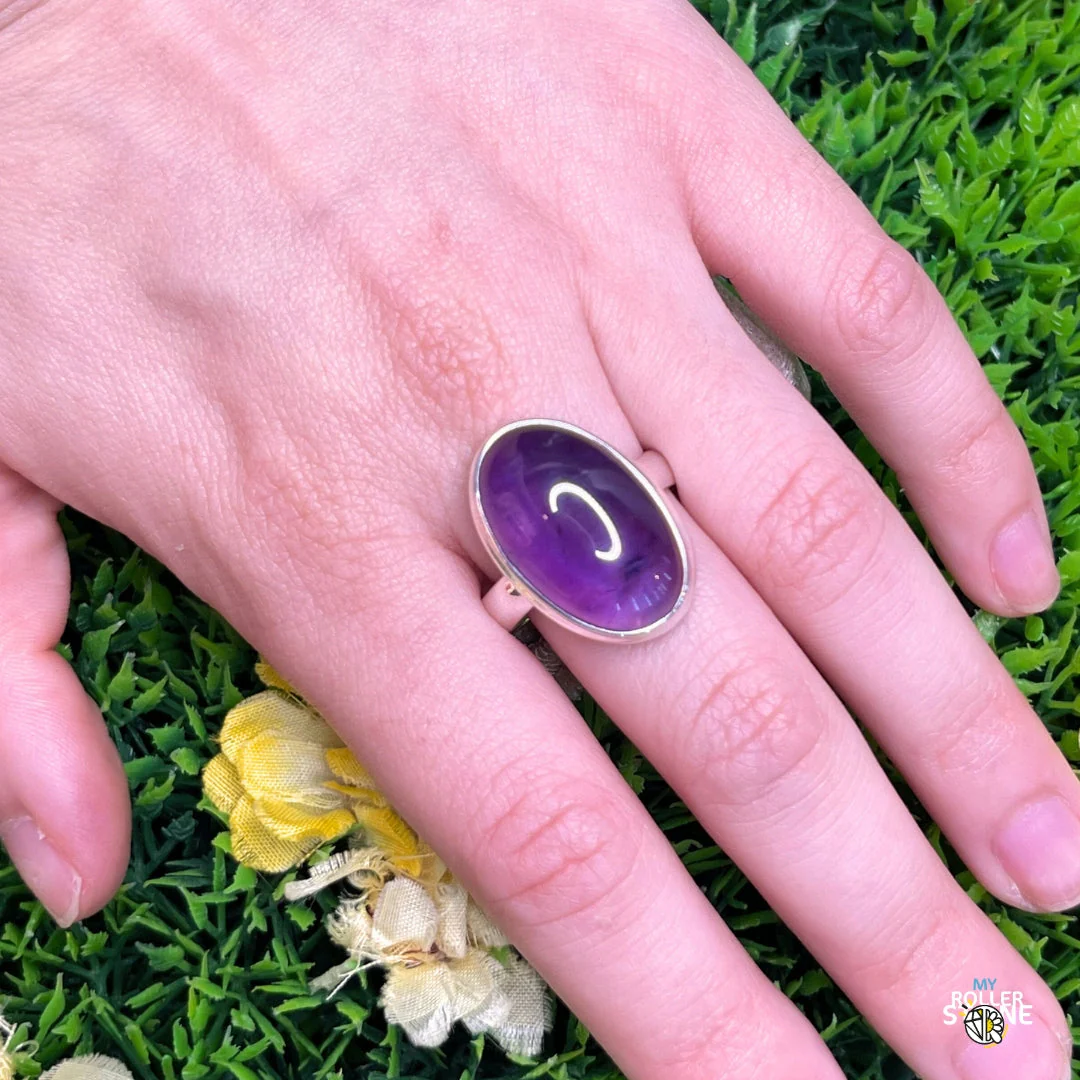 Bague Argent 925 Améthyste #85 - Image 2