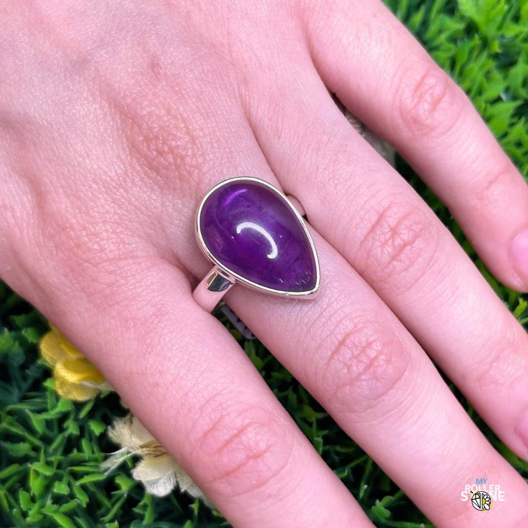 Bague Argent 925 Améthyste #88 - Image 2