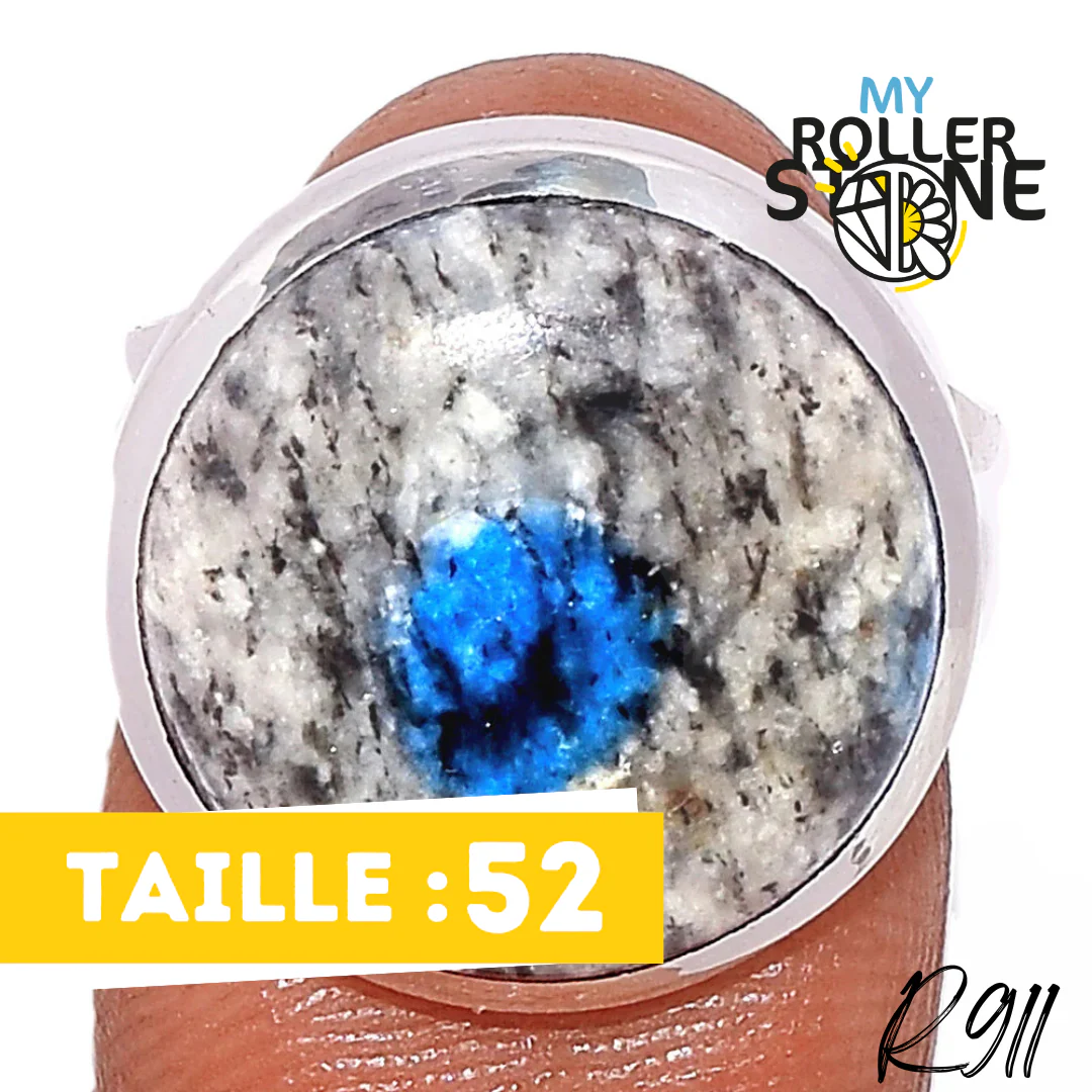 Bague Argent 925 Jaspe K2 R911