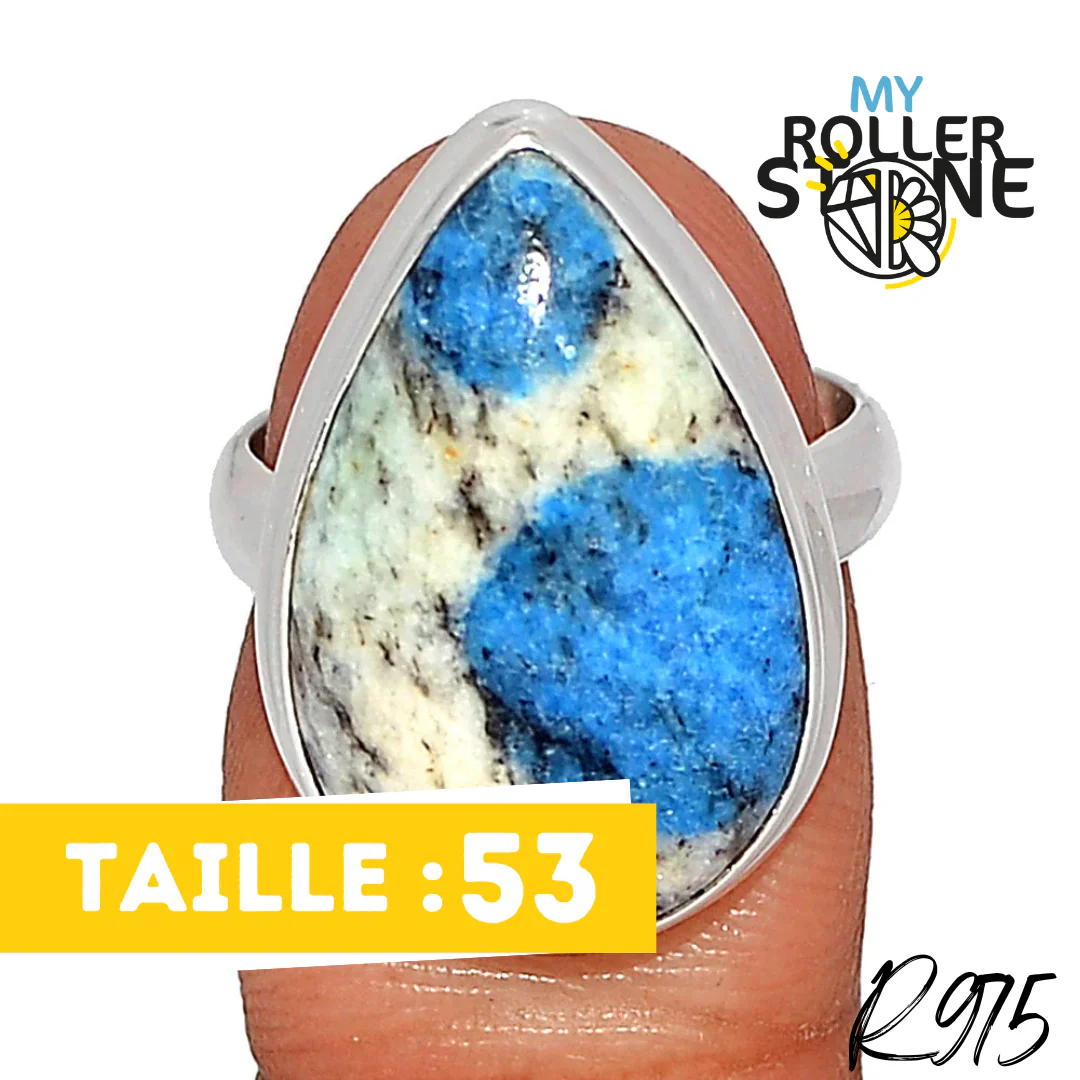 Bague Argent 925 Jaspe K2 R975