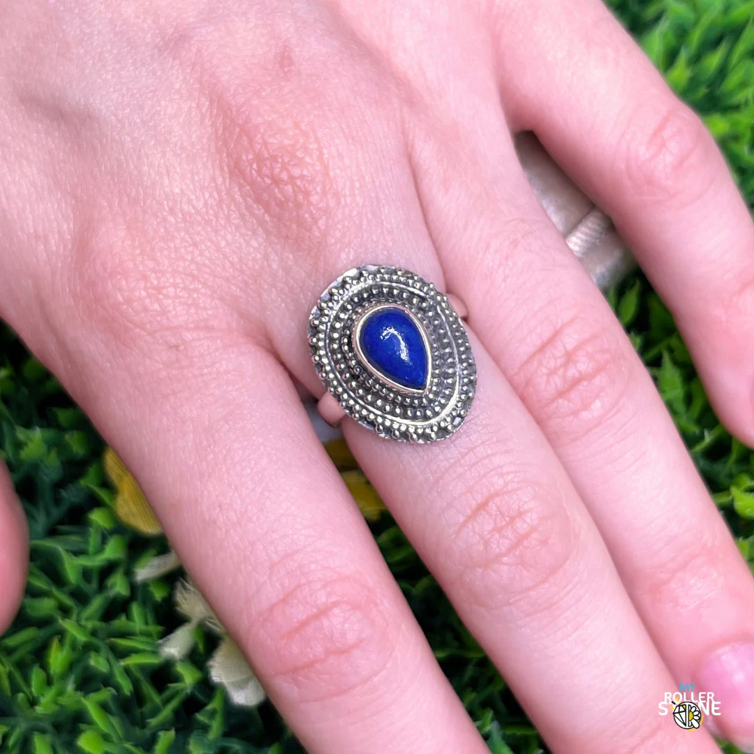 Bague Argent 925 Lapis Lazuli #156 - Image 2