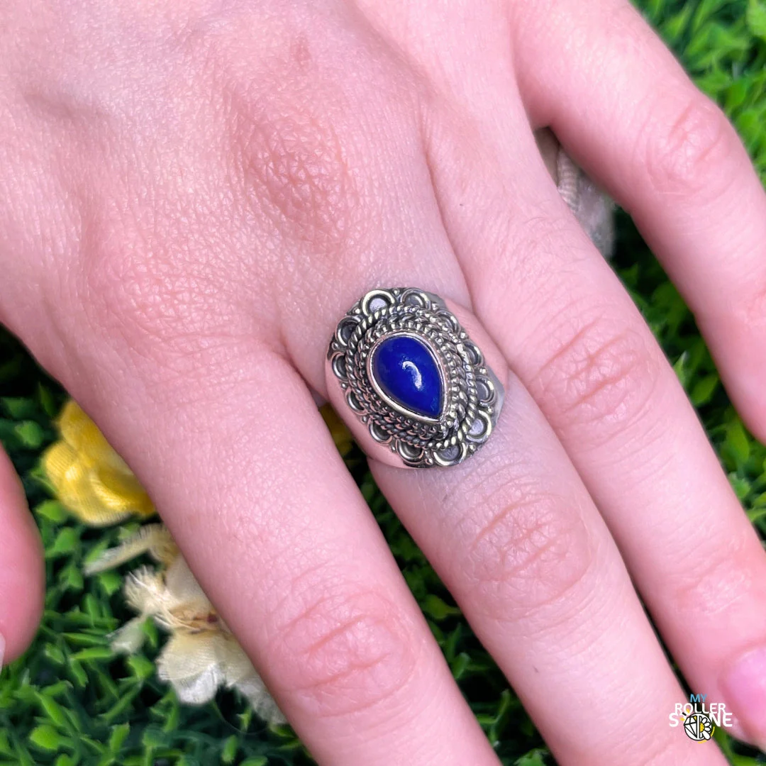 Bague Argent 925 Lapis Lazuli #160 - Image 2